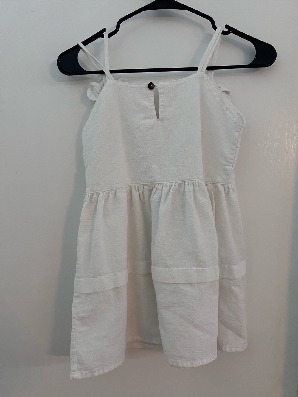 Girls White Elephant Applique Sundress Size 6 Sleeveless Boho Boutique Dress - Picture 5 of 5